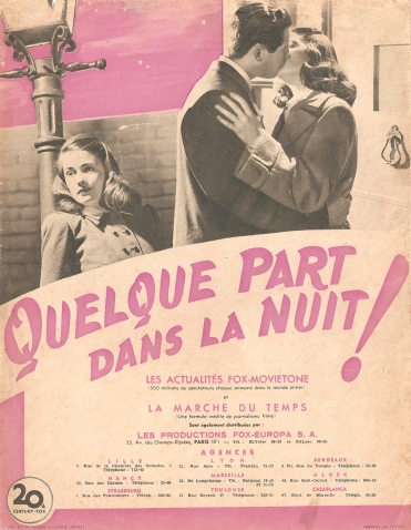 Quelque part dans la nuit! (20th Century Fox, 1948). France DP.